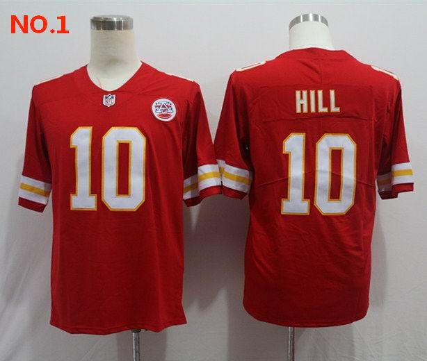 Men's Kansas City Chiefs #10 Tyreek Hill Nike Jersey Red;